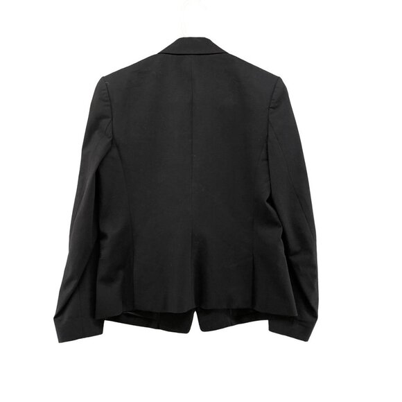 Theory Black Blazer Womens Size 2 Suit Jacket One Button Career Workwear - Picture 2 of 12